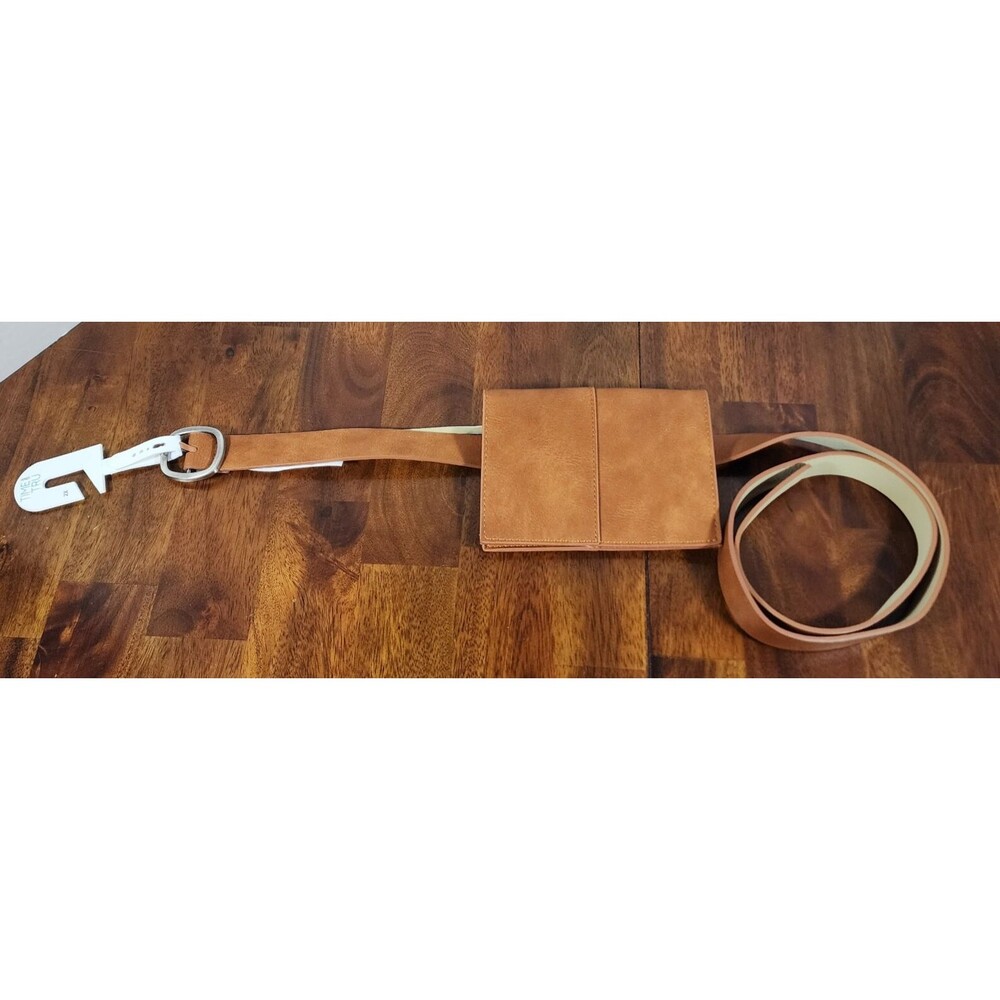 Time and Tru Stitched Brown Belt with Attached Fanny Bag Women's Size 2X